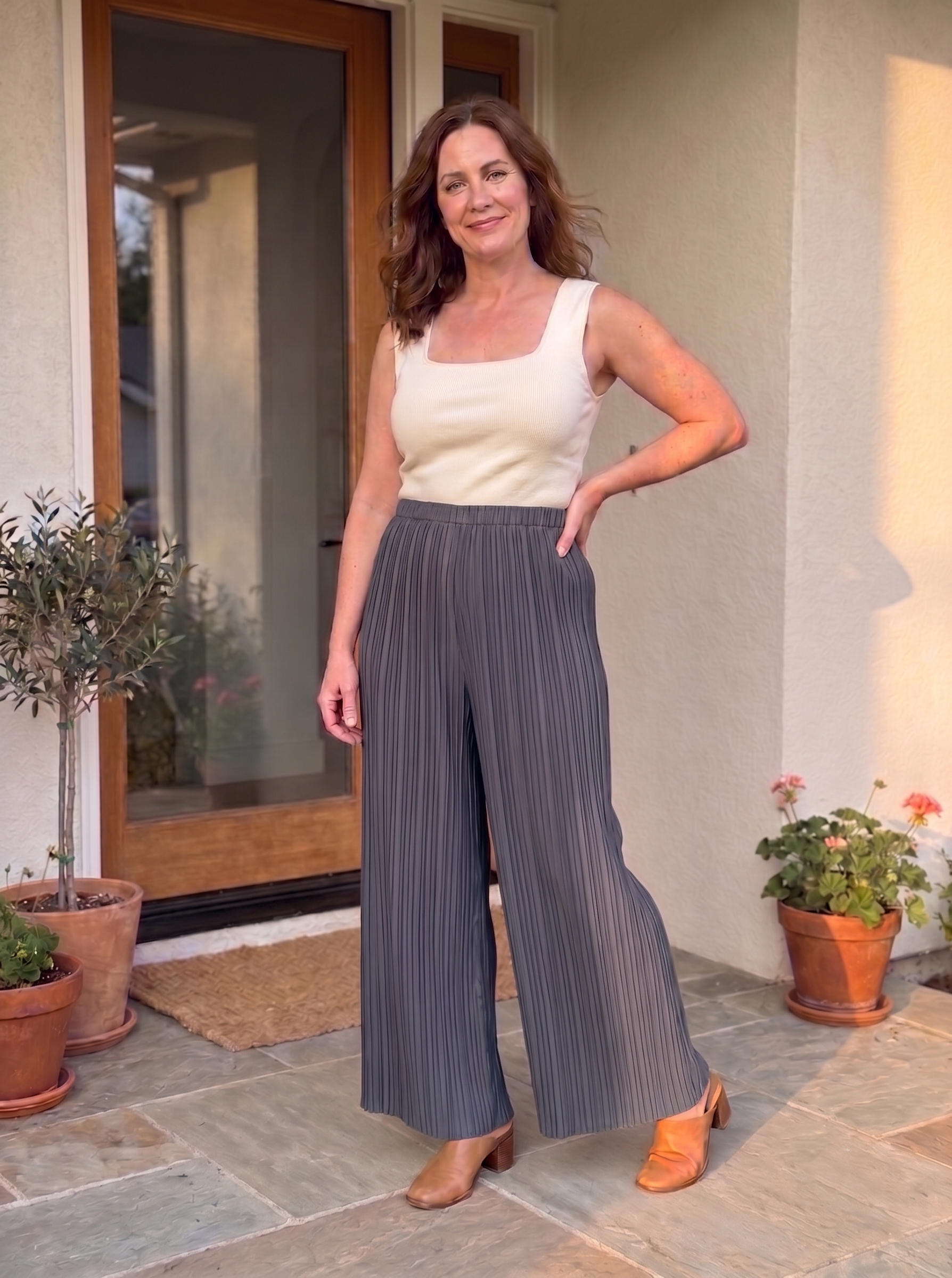 Gris · porté — taille unique 34-52