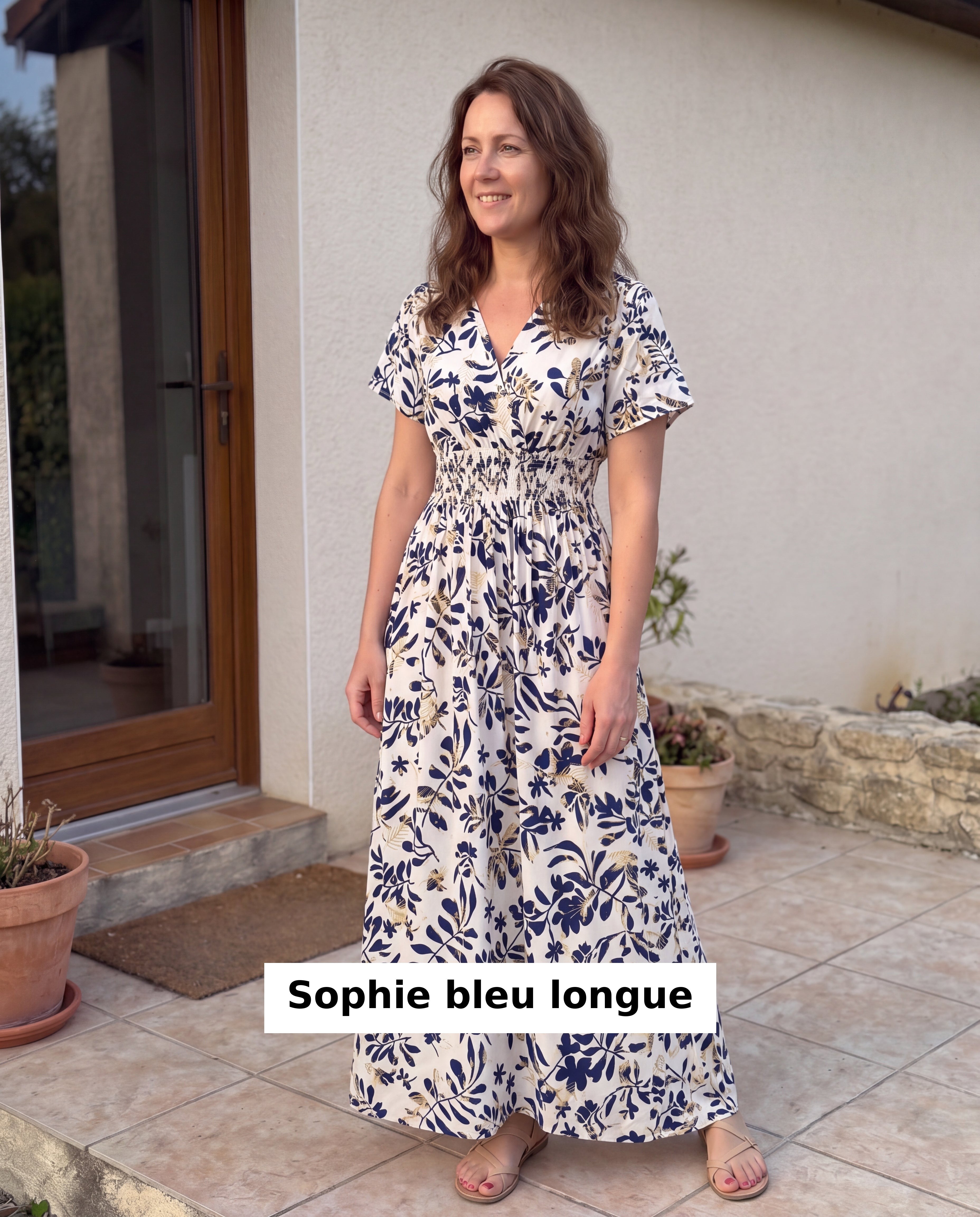 Sophie bleu longue, robe magique bohème Lifestyle Privé
