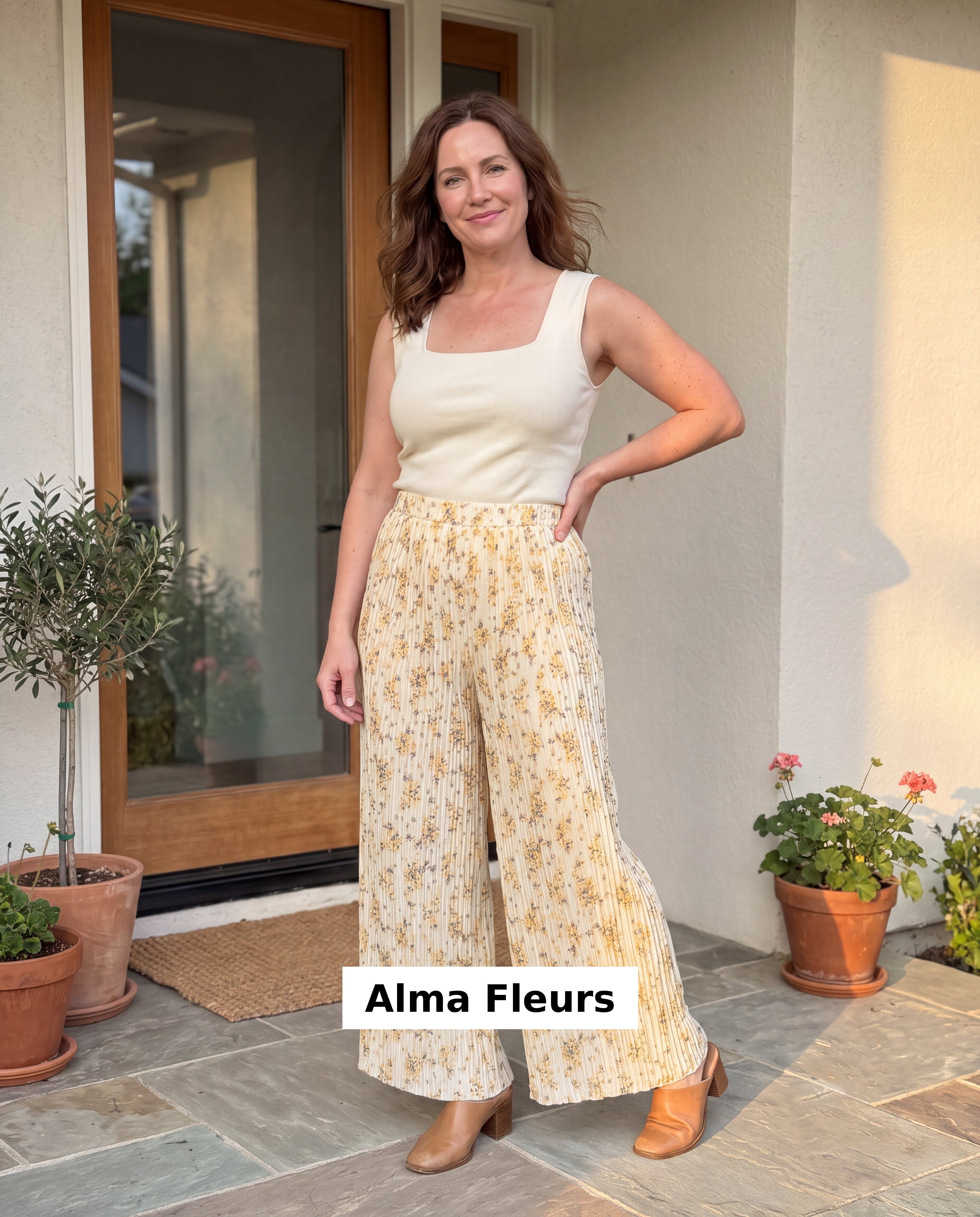 Fleurs, pantalon Alma taille unique Lifestyle Privé